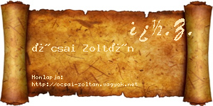 Ócsai Zoltán névjegykártya